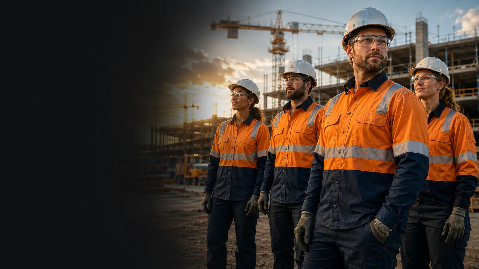 MOB Procurement PPE and safety clothing including a hard hat, hearing protection, eyewear and gloves